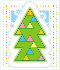 The Christmas-tree Mosaic by Serhiy Grabarchuk